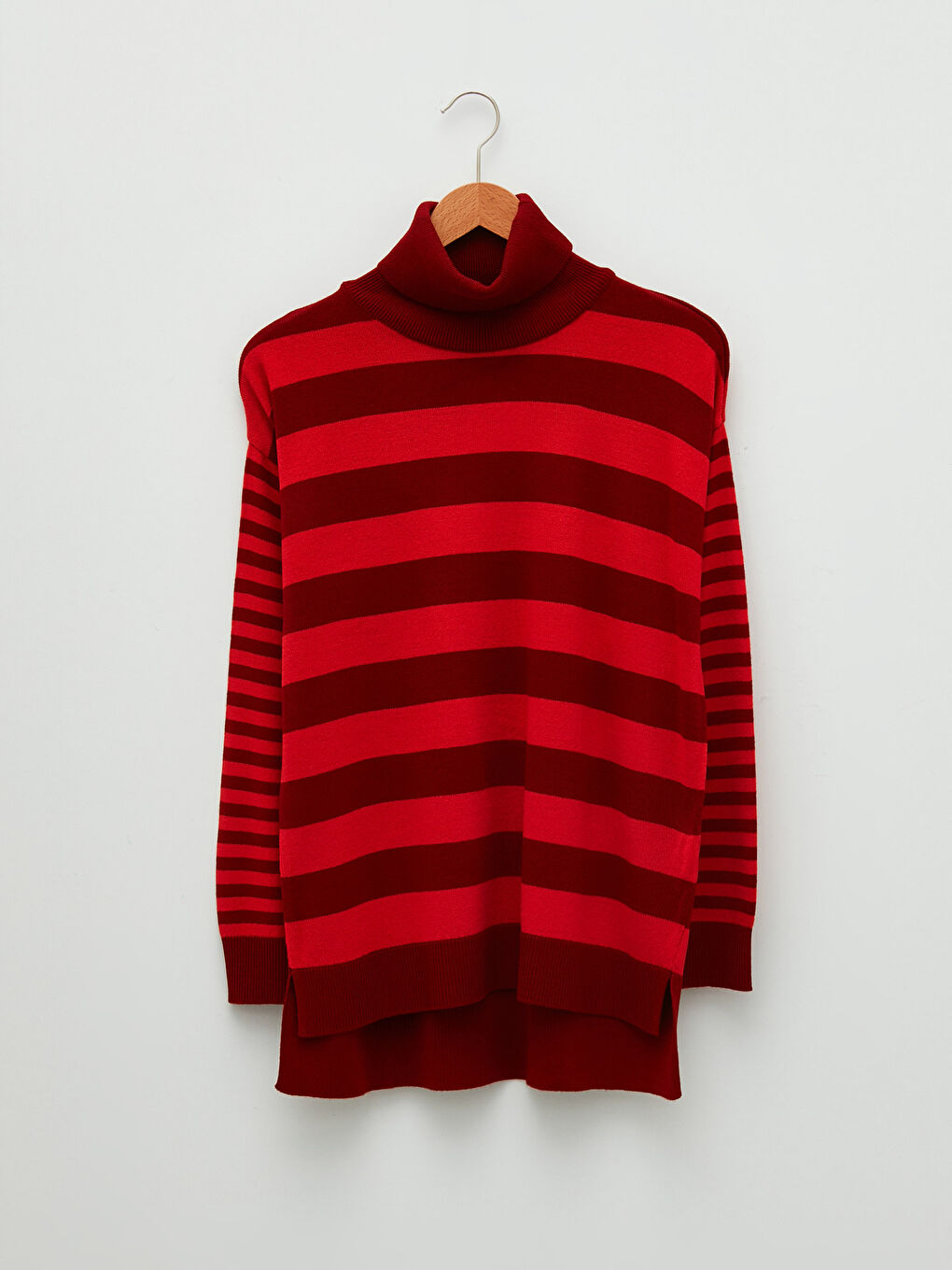 LCWAIKIKI Classic Turtleneck Striped Long Sleeve Women's Tricot Sweater -W1J689Z8-S0E