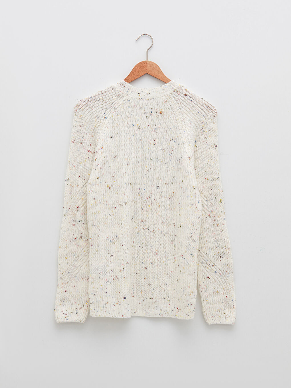 Crew Neck Patterned Long Sleeve Women's Knitwear Sweater-7