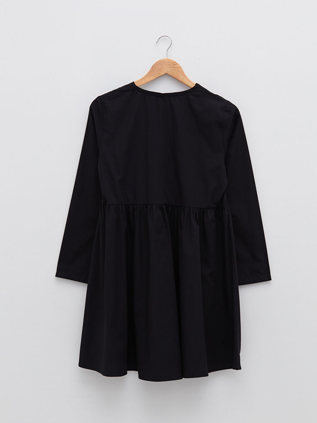 V Neck Plain Long Sleeve Women's Dress-6