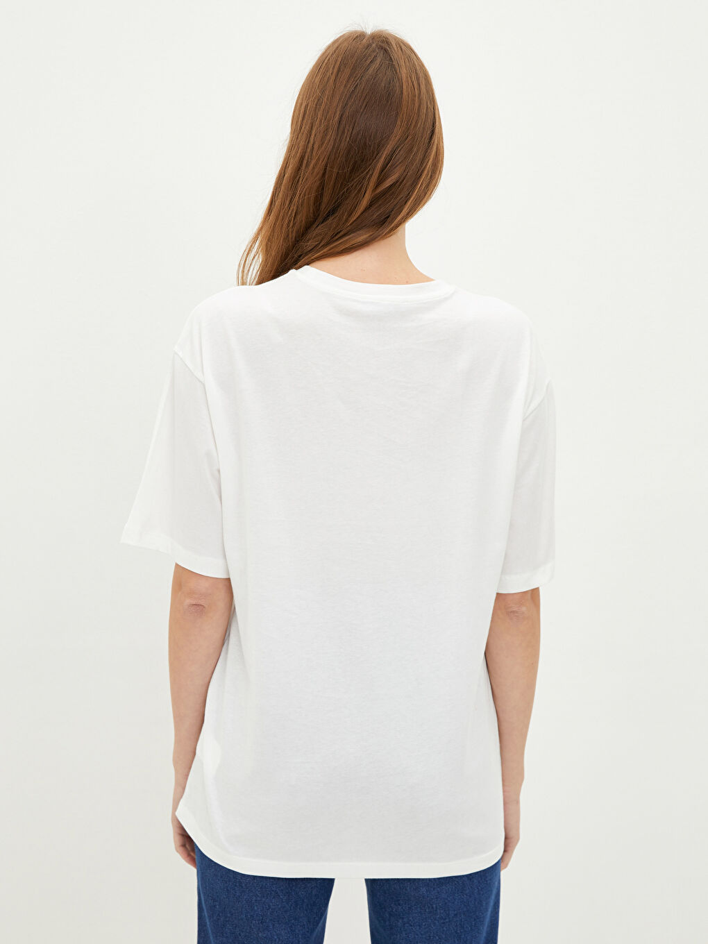 LCWAIKIKI Basic Crew Neck Straight Short Sleeve Cotton Women's T-Shirt -W1J724Z8-R9J