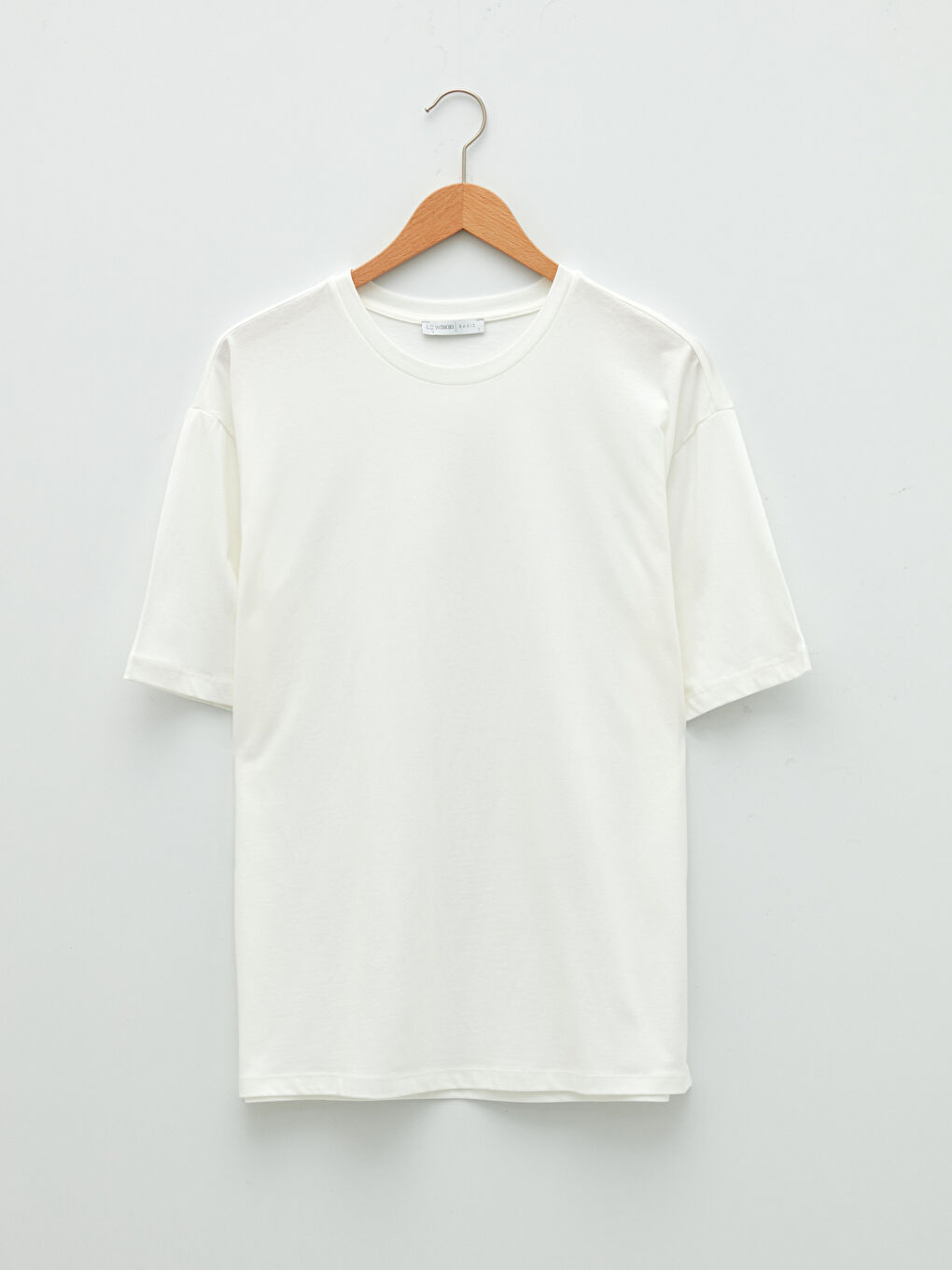 LCWAIKIKI Basic Crew Neck Straight Short Sleeve Cotton Women's T-Shirt -W1J724Z8-R9J