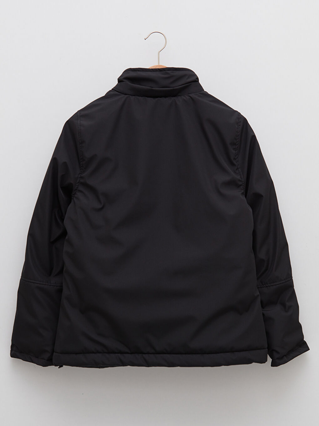 Manteau de Ski Extérieur pour Femmes avec Détail en Fourrure à Capuche Manches Longues Droites-9