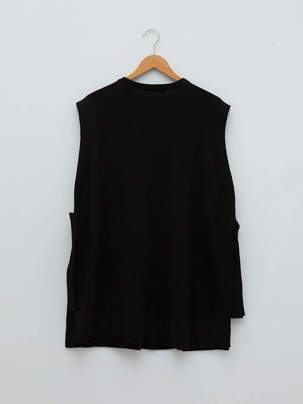 Kadın Büyük Beden Bisiklet Yaka Düz Süveter-6