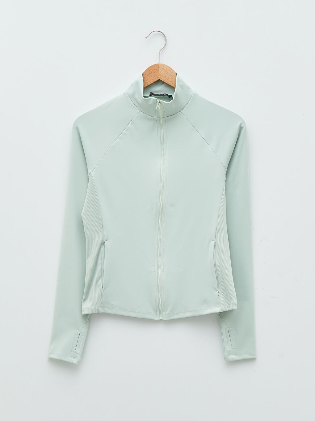 Cardigan Sport pentru Femei cu Guler Tip Pâlnie-6