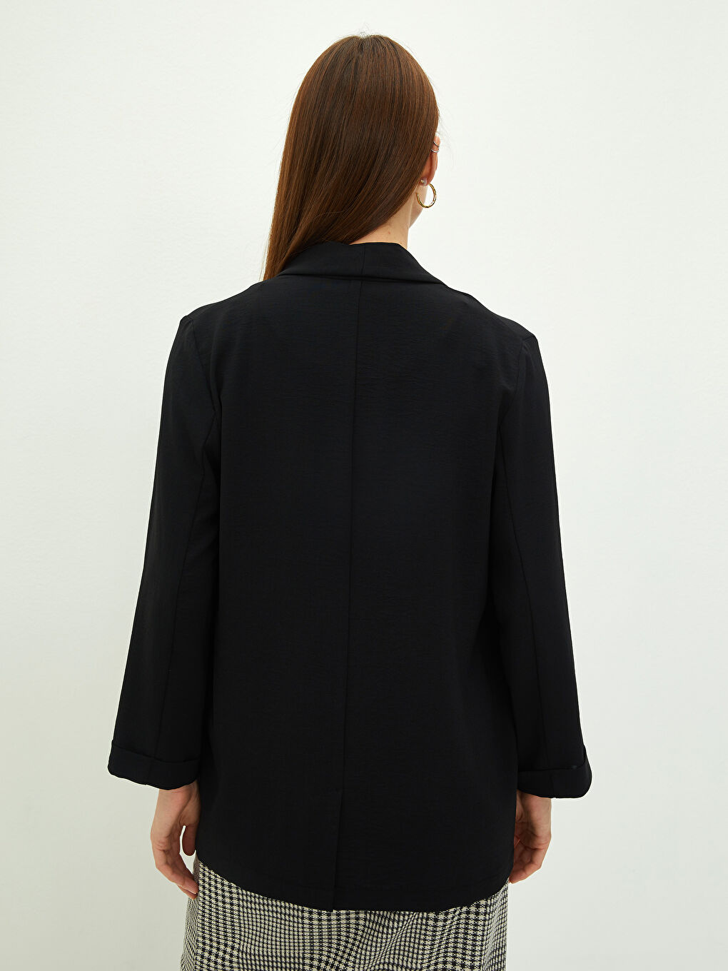 Crêpe Damen-Blazerjacke-4