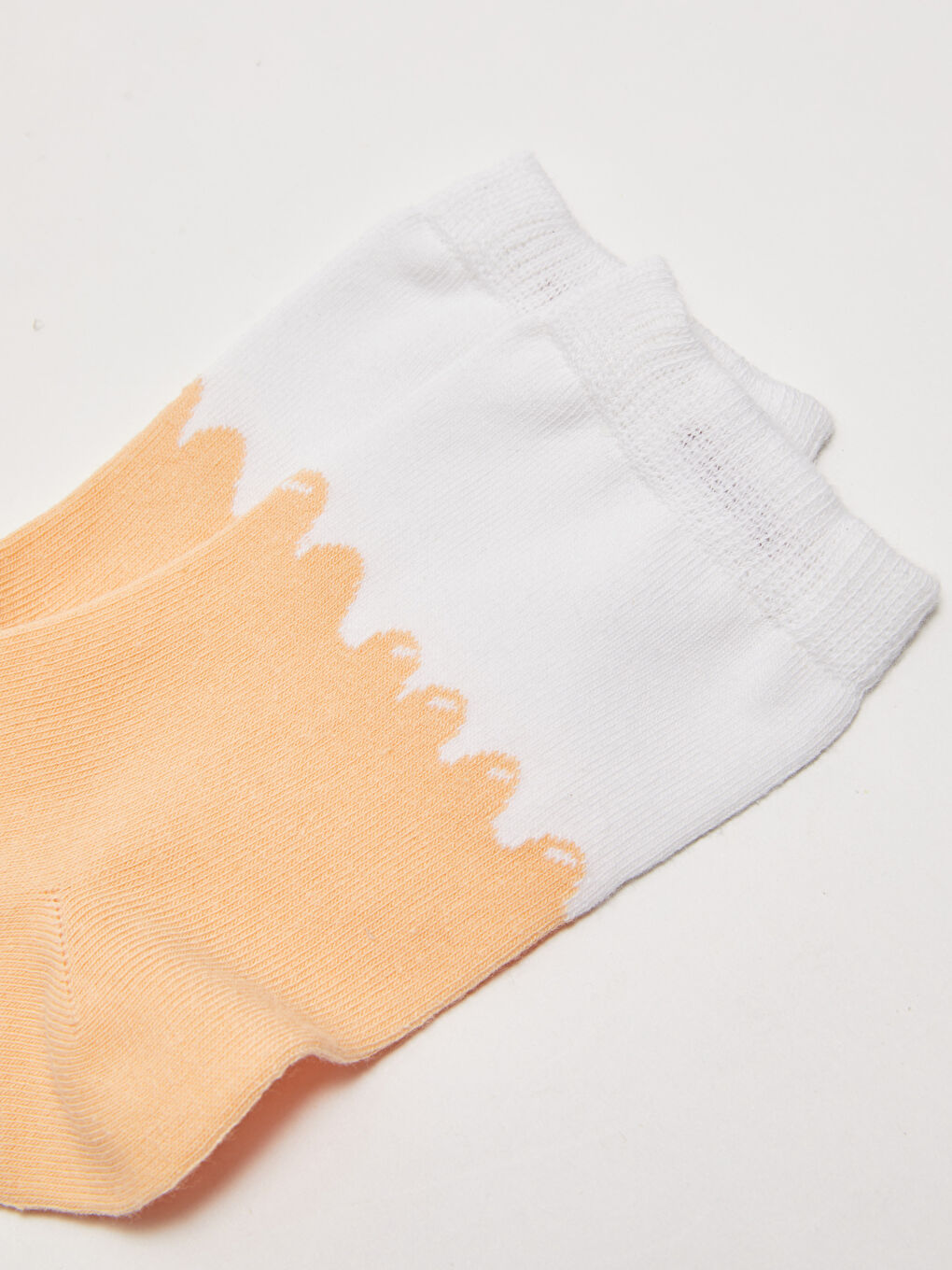 جوارب طاقم نسائية بتصميم كتل الألوان-2