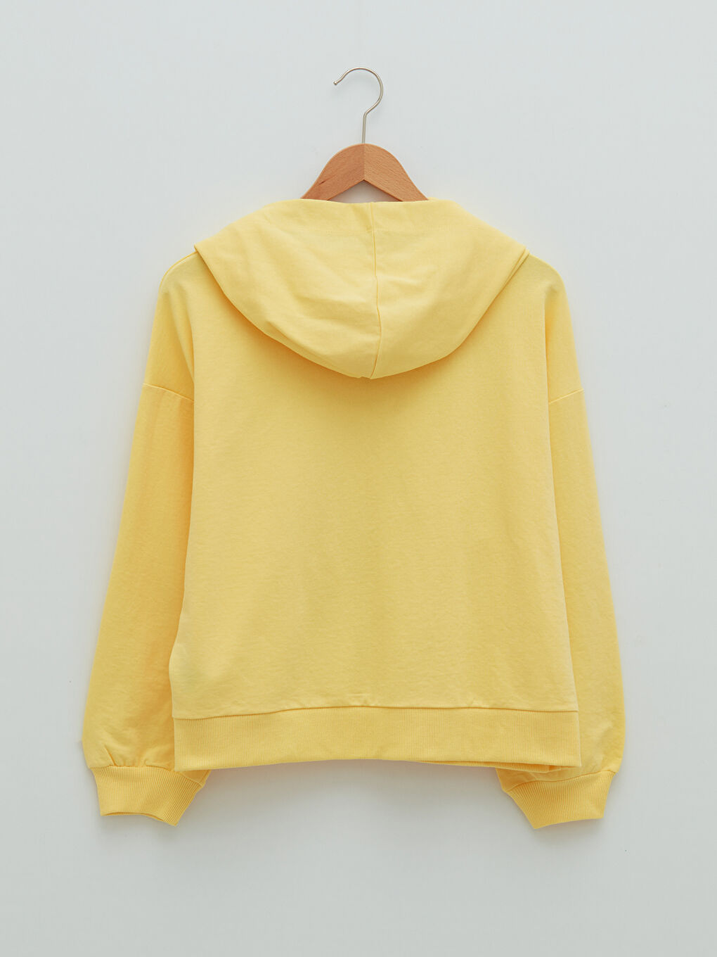 Hooded Collar Regular Long Sleeve Women's Sweatshirt-6