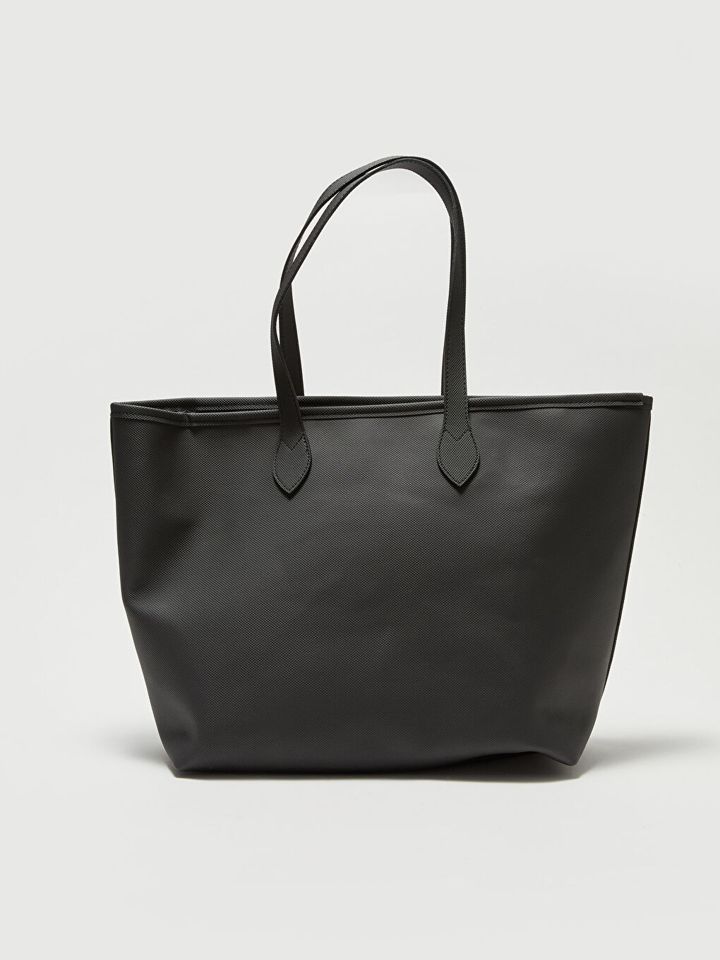 Siyah Deri Görünümlü Kadın Kol Çantası-4