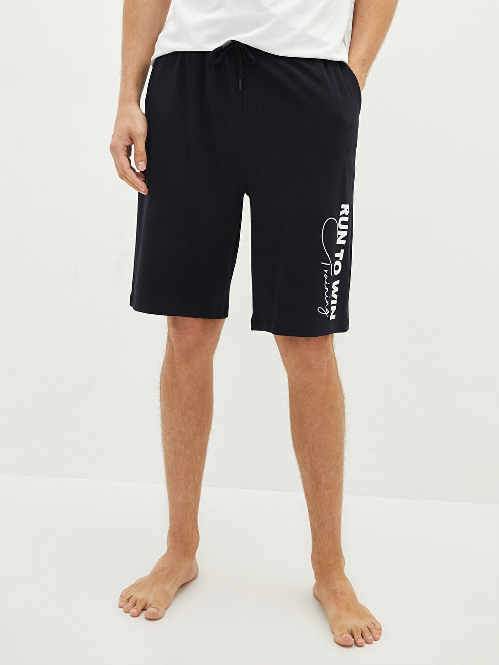 شورت بيجامة رجالي بقصة عادية-2