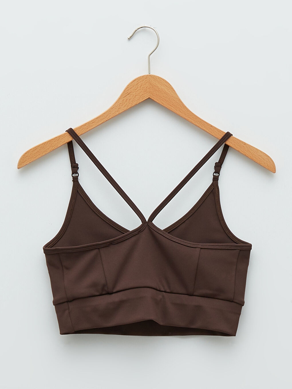 Maiou sportiv cu bretele drepte și decolteu în V pentru femei-7