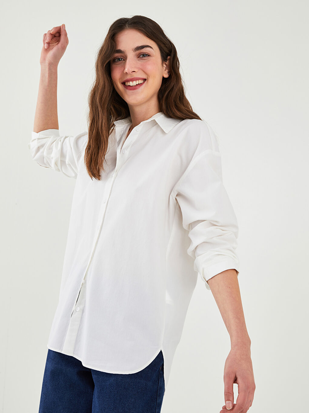 売れ筋商品|||アンクライン カットソー トップス レディース Women's Button-Front Long-Sleeve Shirt Bright White アンクライン カットソー トップス レディース Women's Button