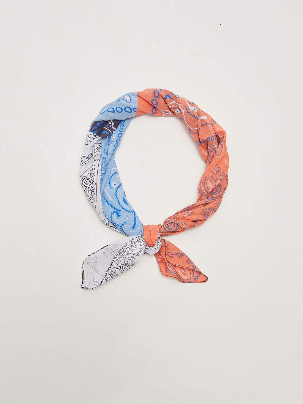 Bandană pentru Femei cu Model Geometric-5