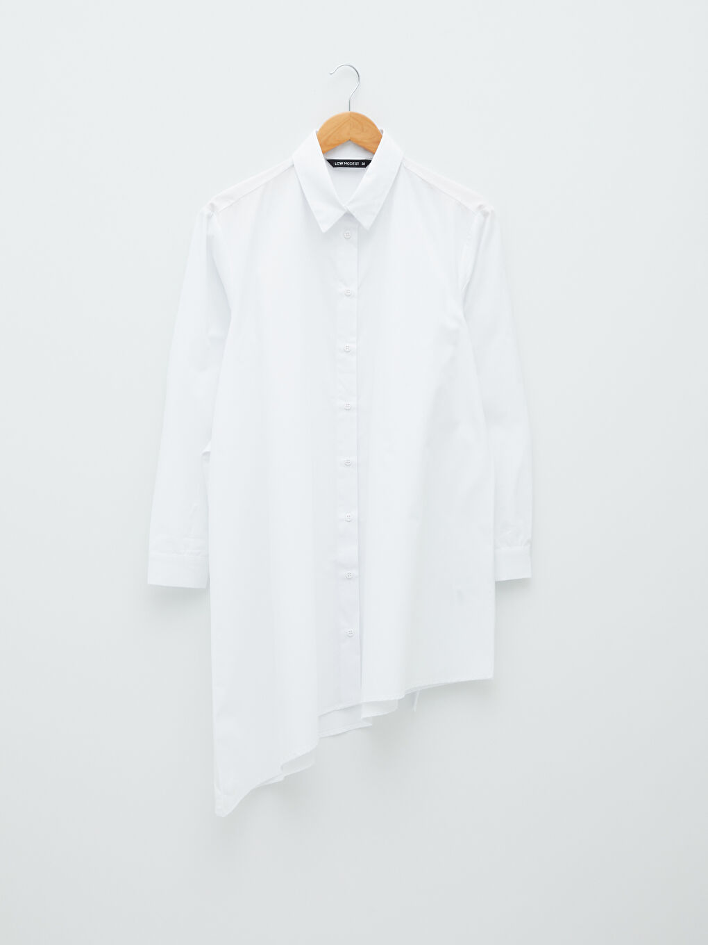 Plain Long Sleeve Women's Shirt Tunic-5