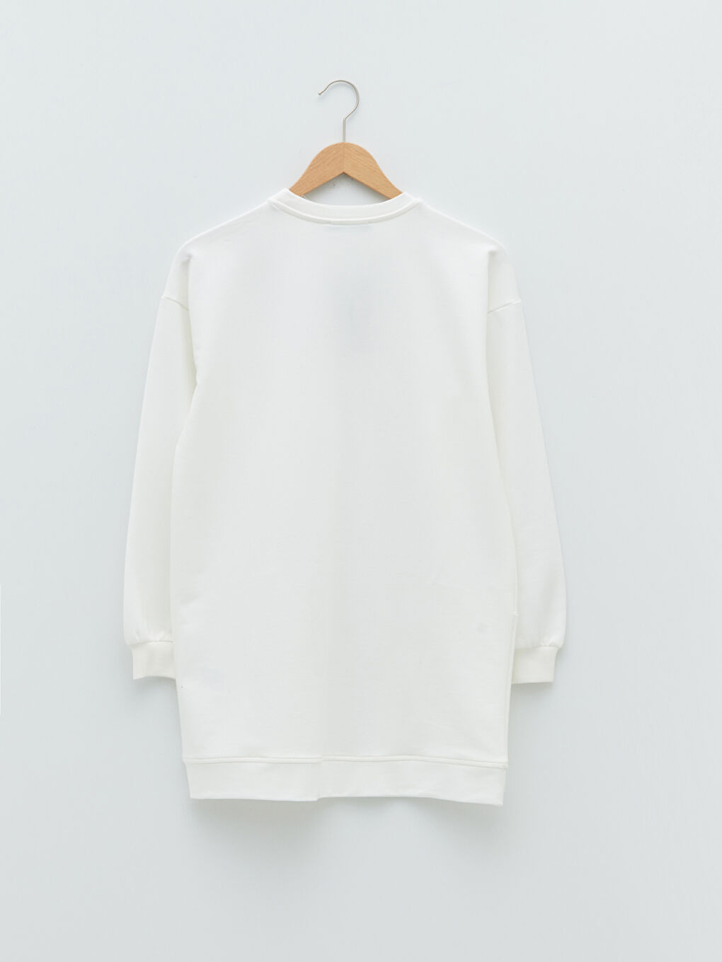 Crew Neck Printed Long Sleeve Maternity Sweatshirt Tunic-6