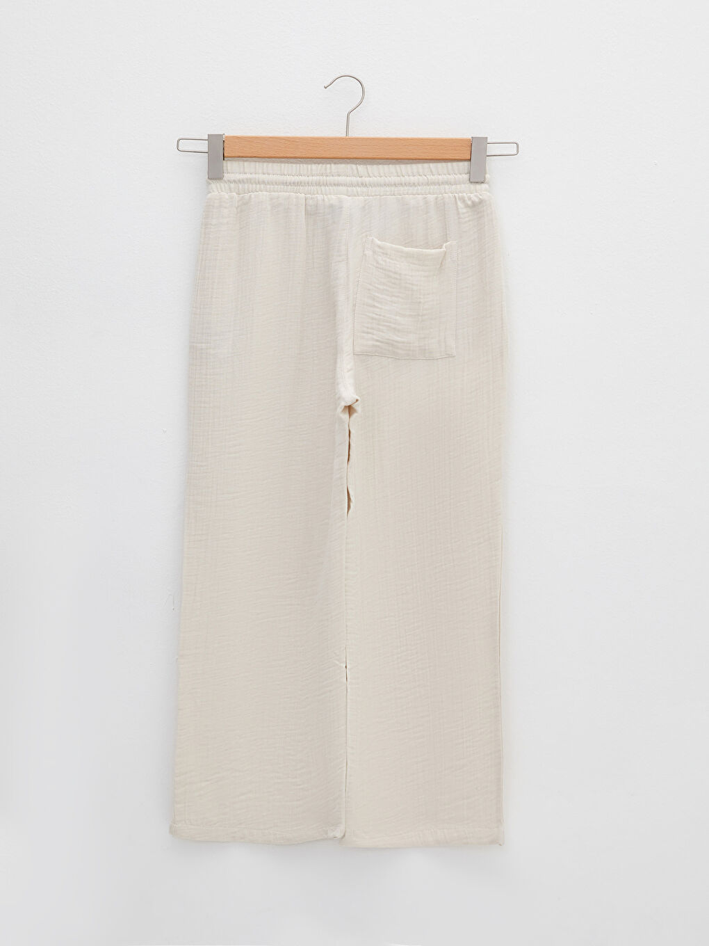 بنطلون للسيدات بخصر مرن وجيوب بتفاصيل عادية-12