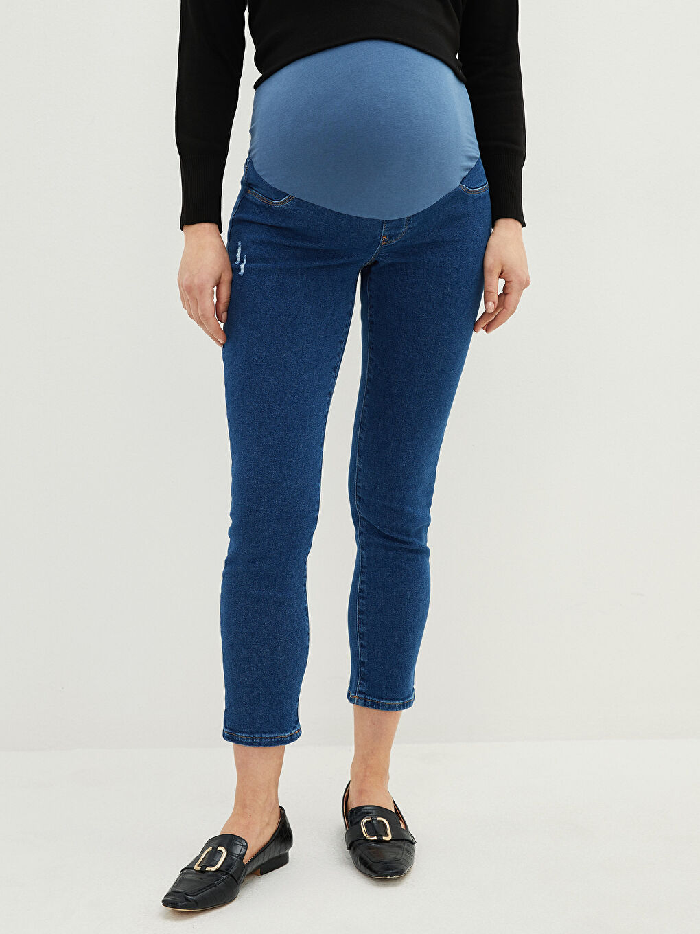 Джинсы для беременных Rodeo длиной до щиколотки с панелью для живота стройная мама-2