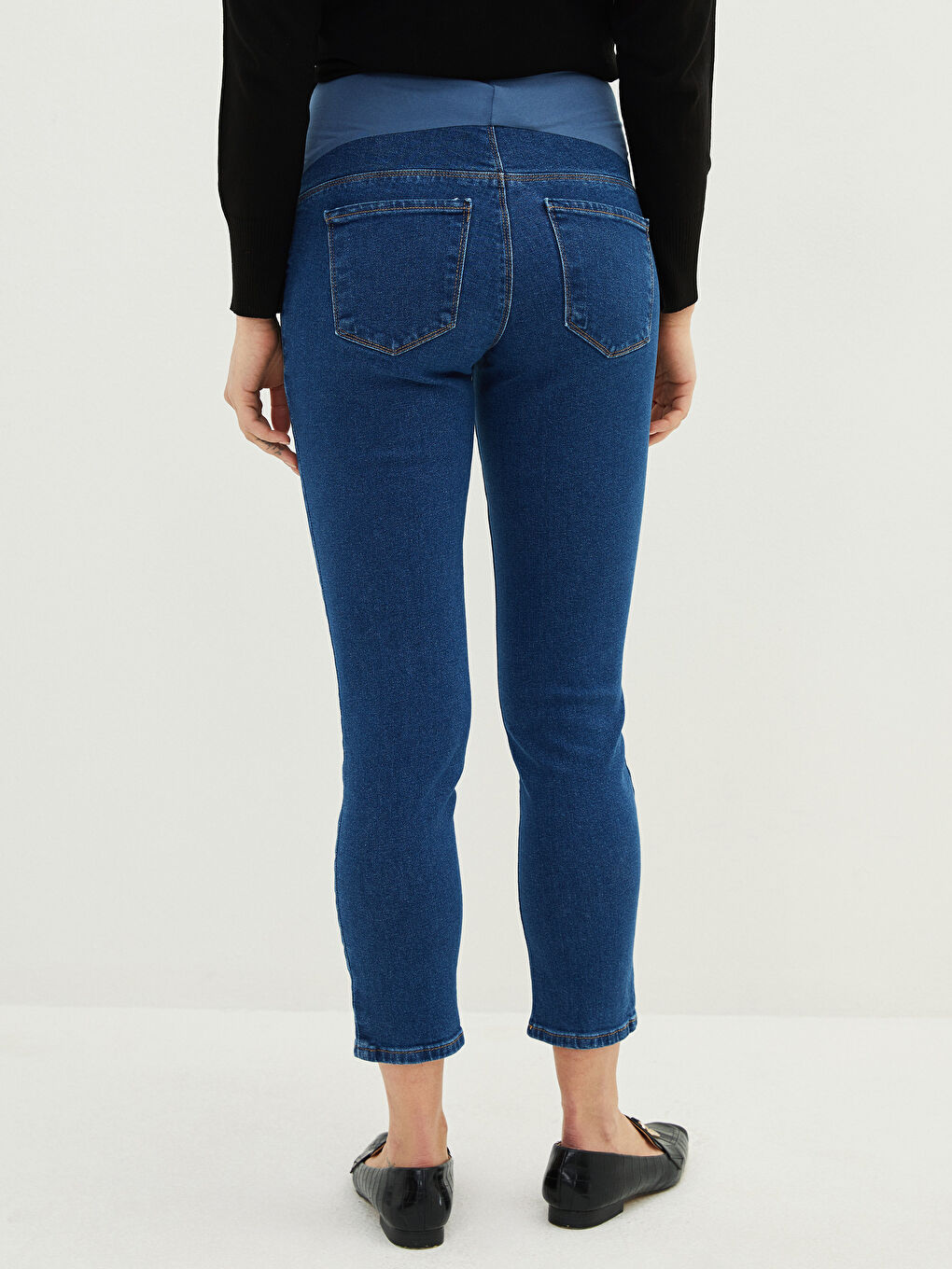 Джинсы для беременных Rodeo длиной до щиколотки с панелью для живота стройная мама-3