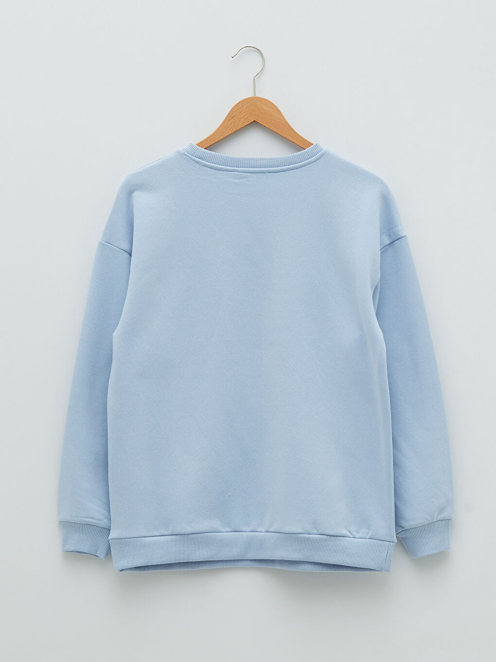 Crew Neck Printed Women's Thick Sweatshirt-6