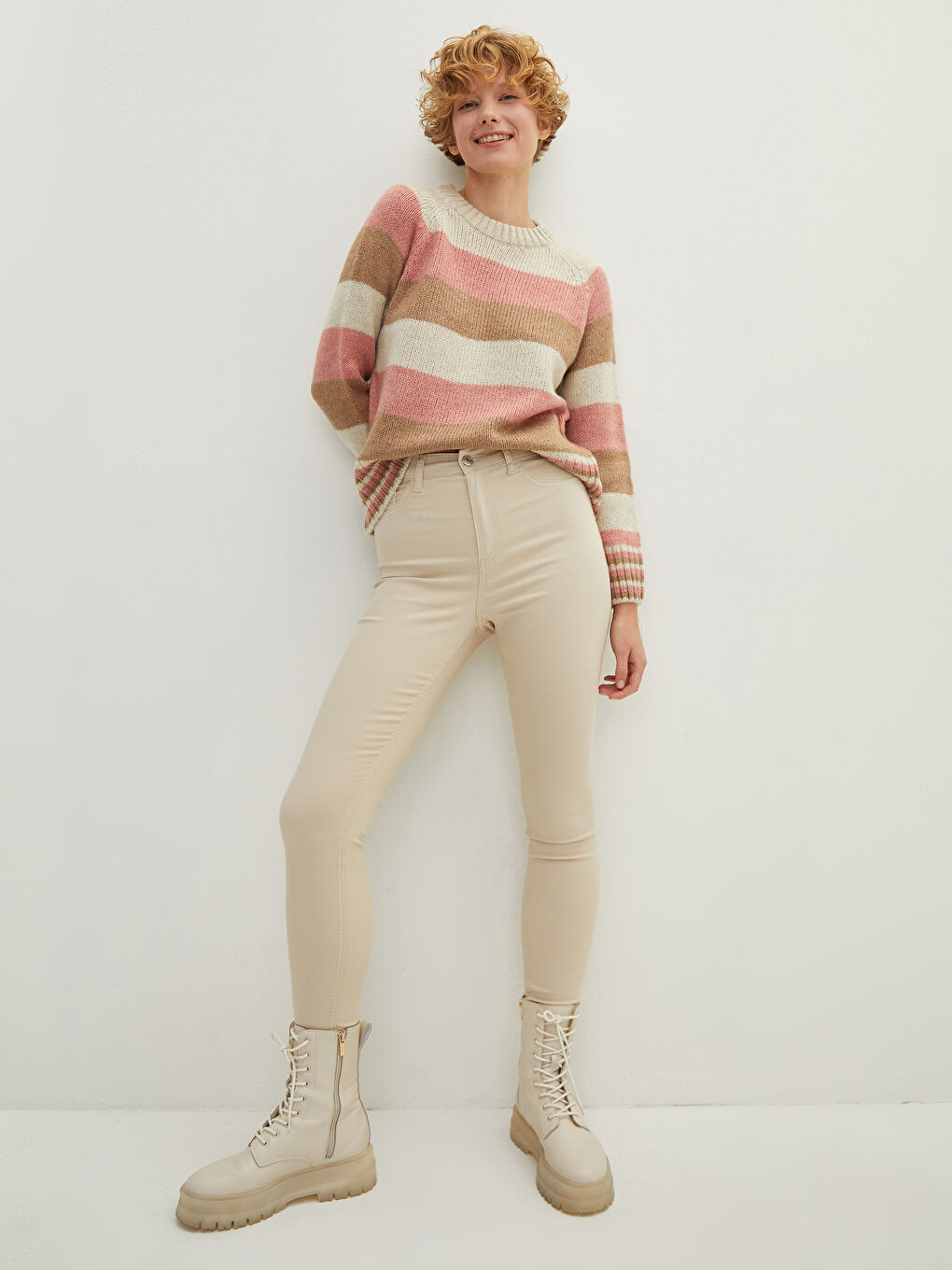 Hoch taillierte Jupiter Super-Skinny-Fit Jeans für Damen-1