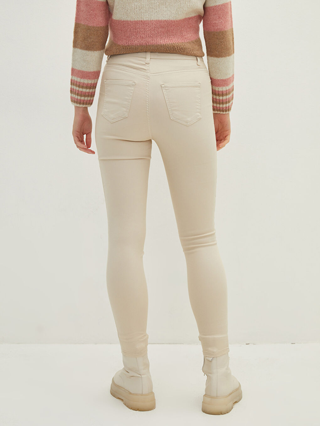 Hoch taillierte Jupiter Super-Skinny-Fit Jeans für Damen-4