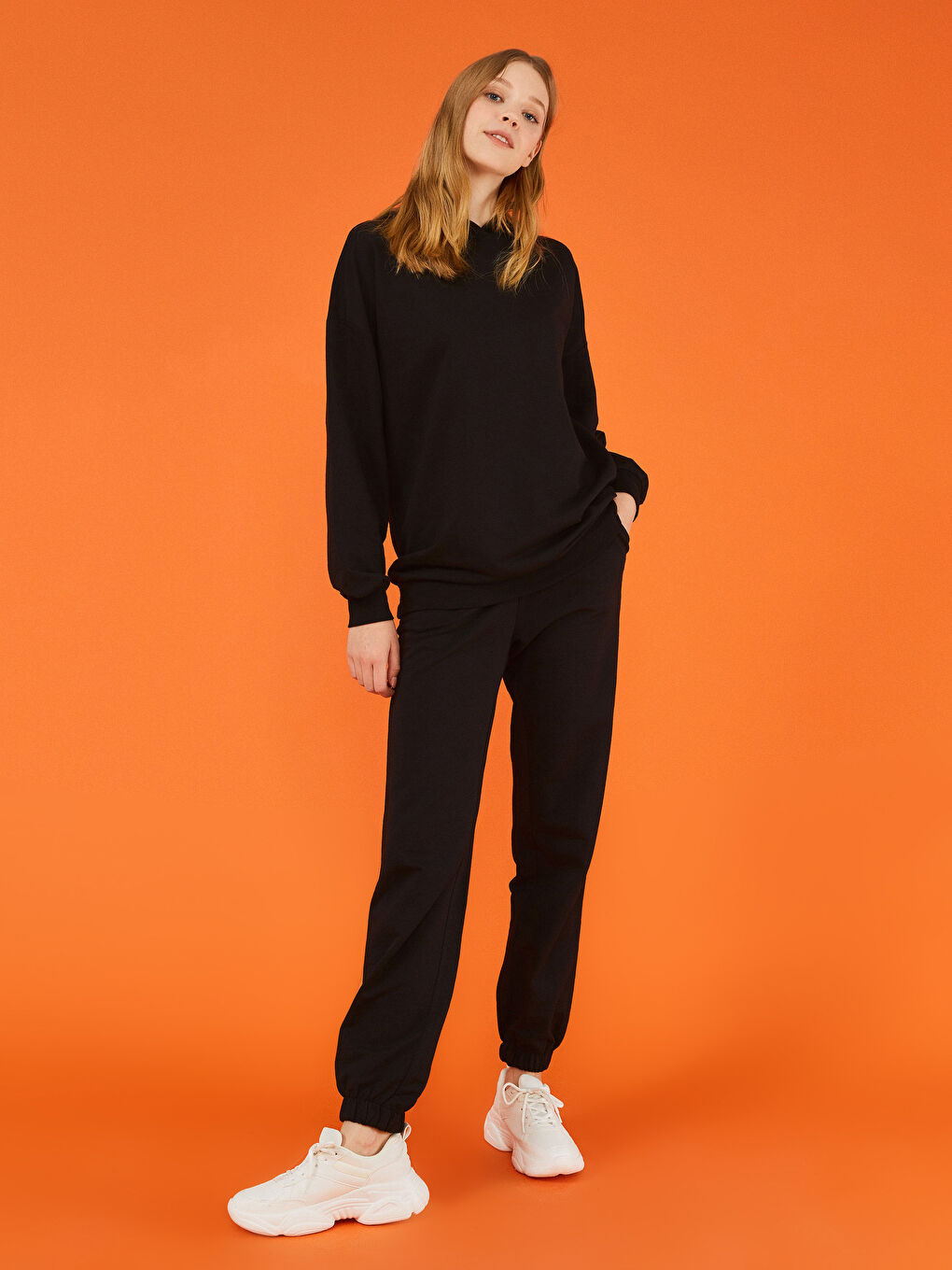LCW Limited Elastic Waist Pocket Detailed Women's Jogger Sweatpants -W1JD81Z8-CVL