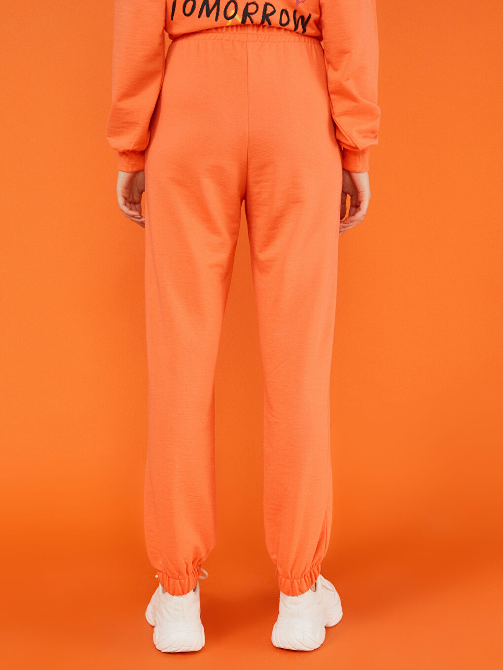 Elastic Waist Pocket Detailed Women's Jogger Sweatpants-6