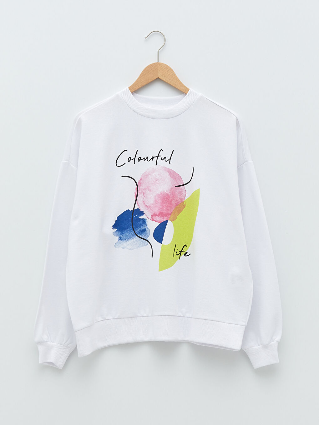 LCW Limited Crew Neck Printed Long Sleeve Women's Sweatshirt -W1JD83Z8-J5E