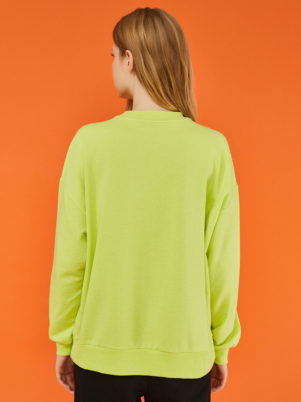 LCW Limited Rundhalsausschnitt Bedruckt Langarm Damen Sweatshirt -W1JD83Z8-QW7