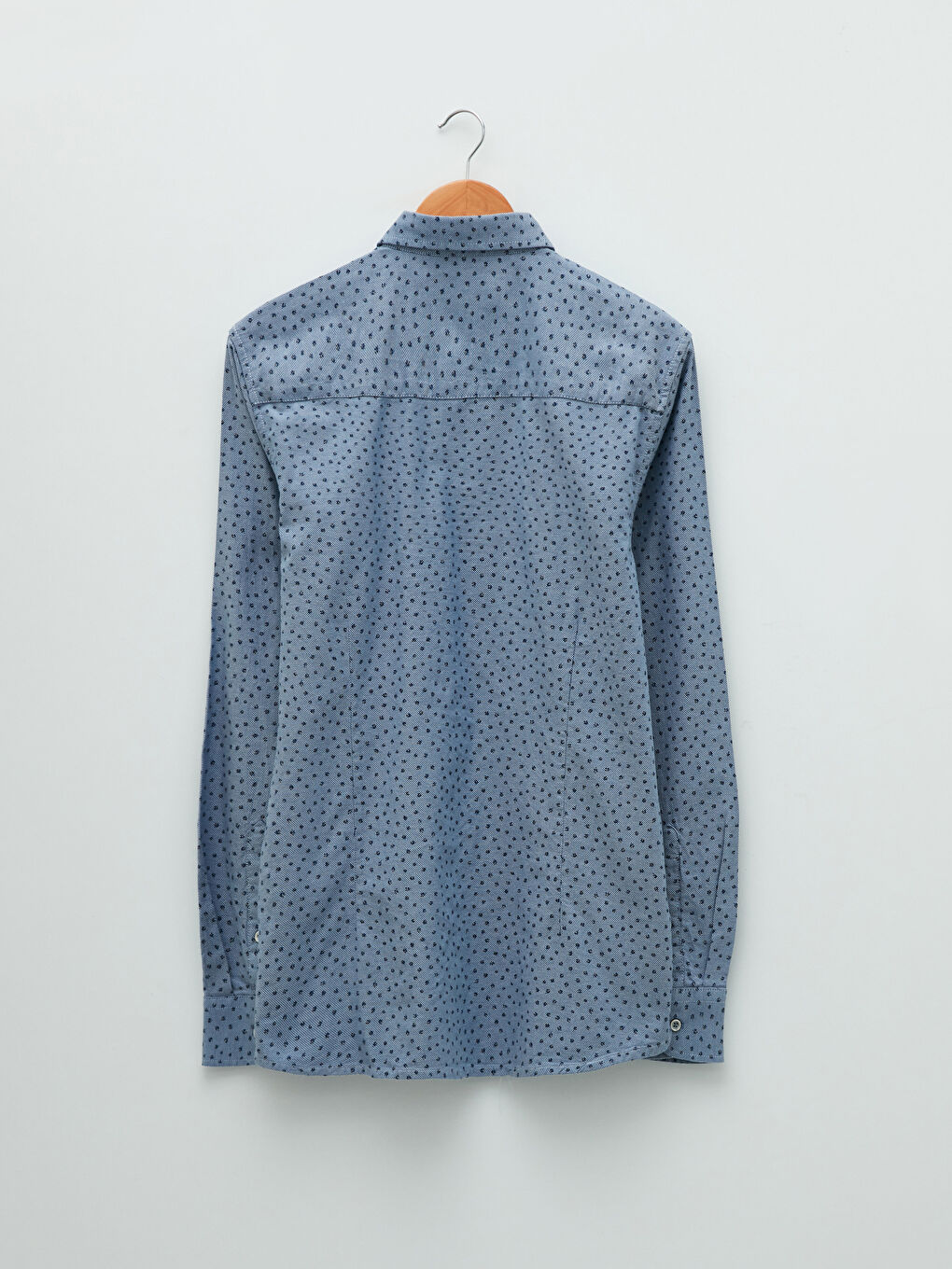 Slim Fit Long Sleeve Patterned Men's Shirt-6