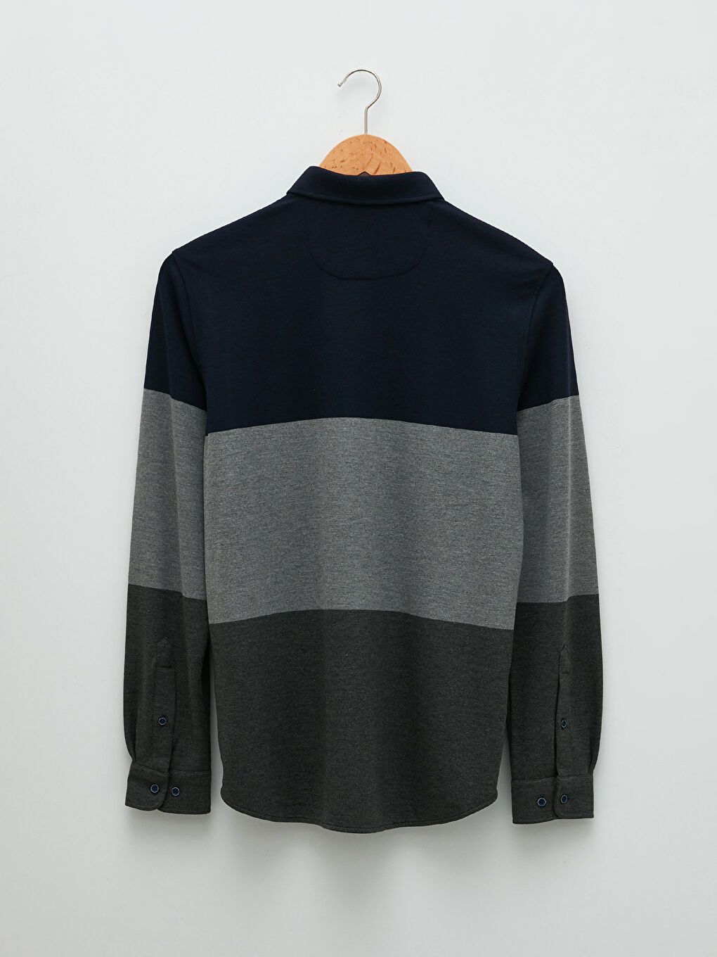 Чоловік ТЕМНО-СИНІЙ Сорочка-6