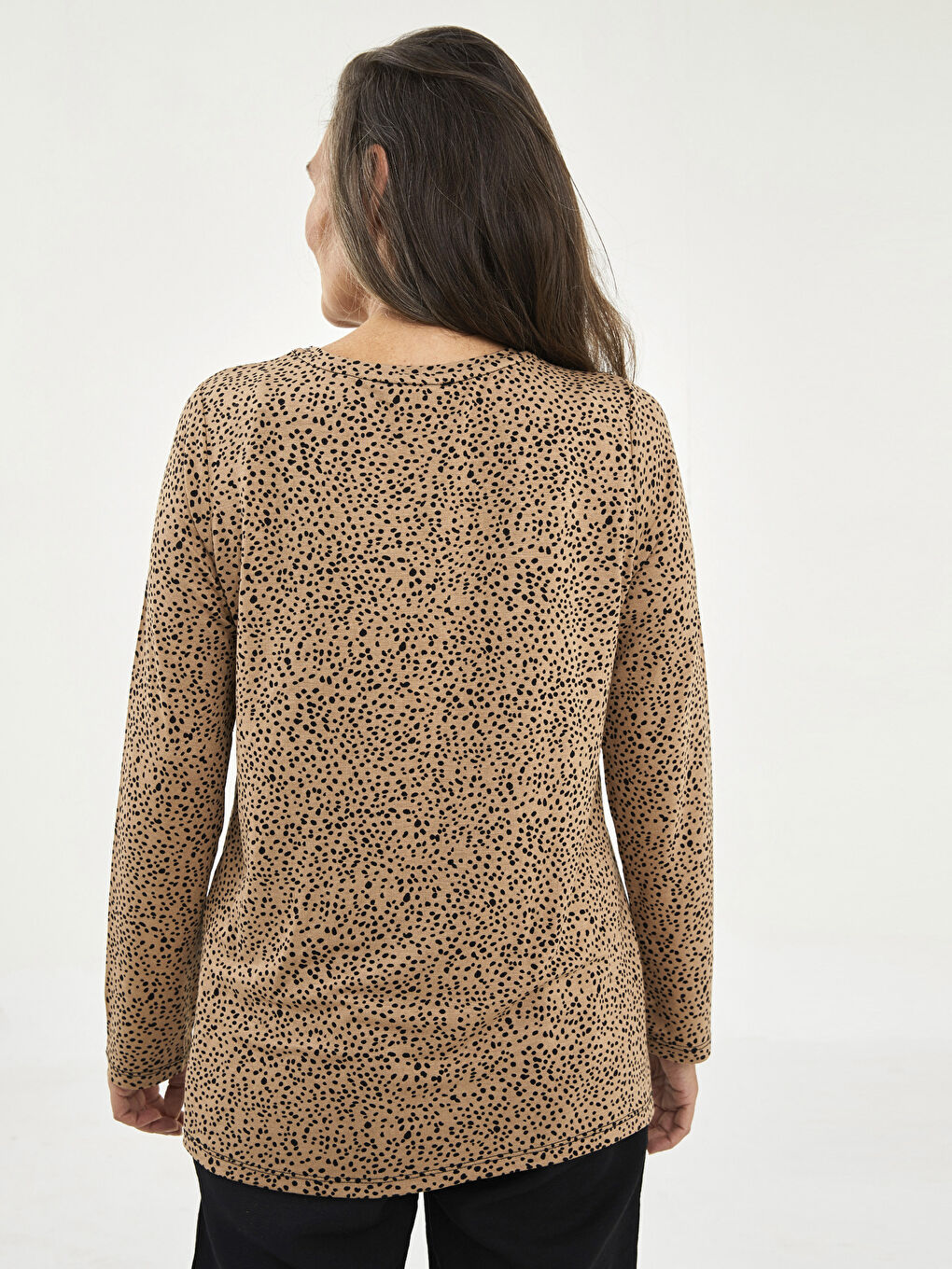 Žena BEŽ Majica kratkih rukava-4