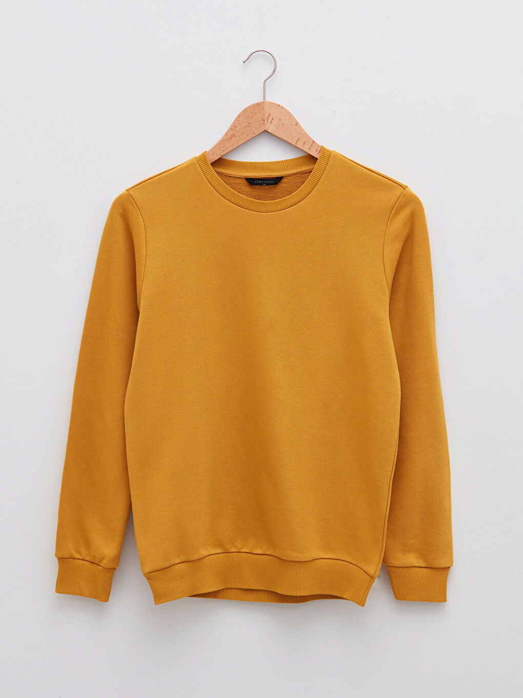 سويت شيرت كم طويل بياقة دائرية للرجال-5