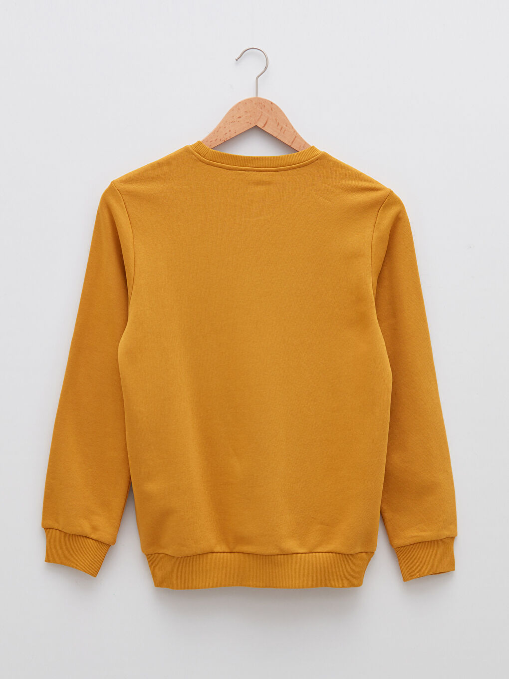 سويت شيرت كم طويل بياقة دائرية للرجال-6