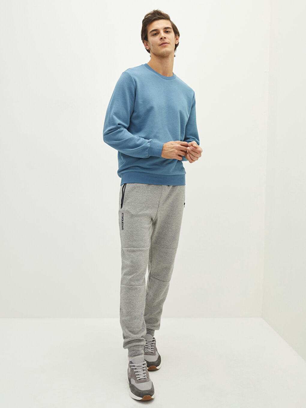 Mavi Bisiklet Yaka Uzun Kollu Erkek Sweatshirt-2