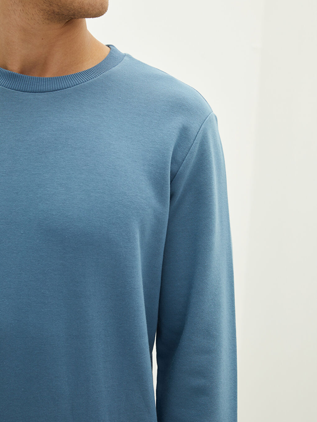 Mavi Bisiklet Yaka Uzun Kollu Erkek Sweatshirt-3