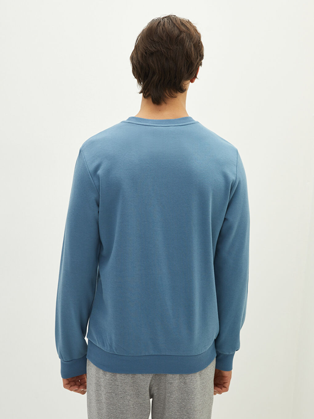 Mavi Bisiklet Yaka Uzun Kollu Erkek Sweatshirt-4