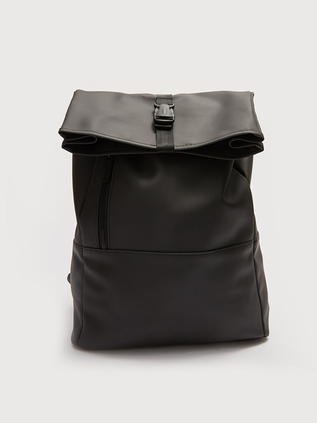 حقيبة ظهر جلد صناعي للرجال-1