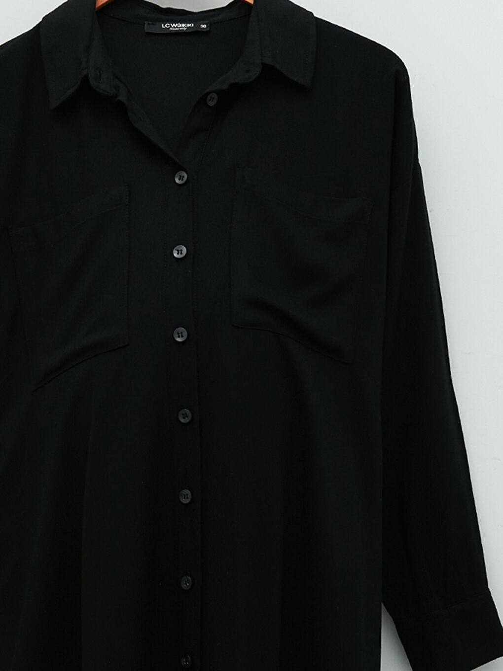 قميص تونيك سادة كم طويل كريب فترة الحمل-6