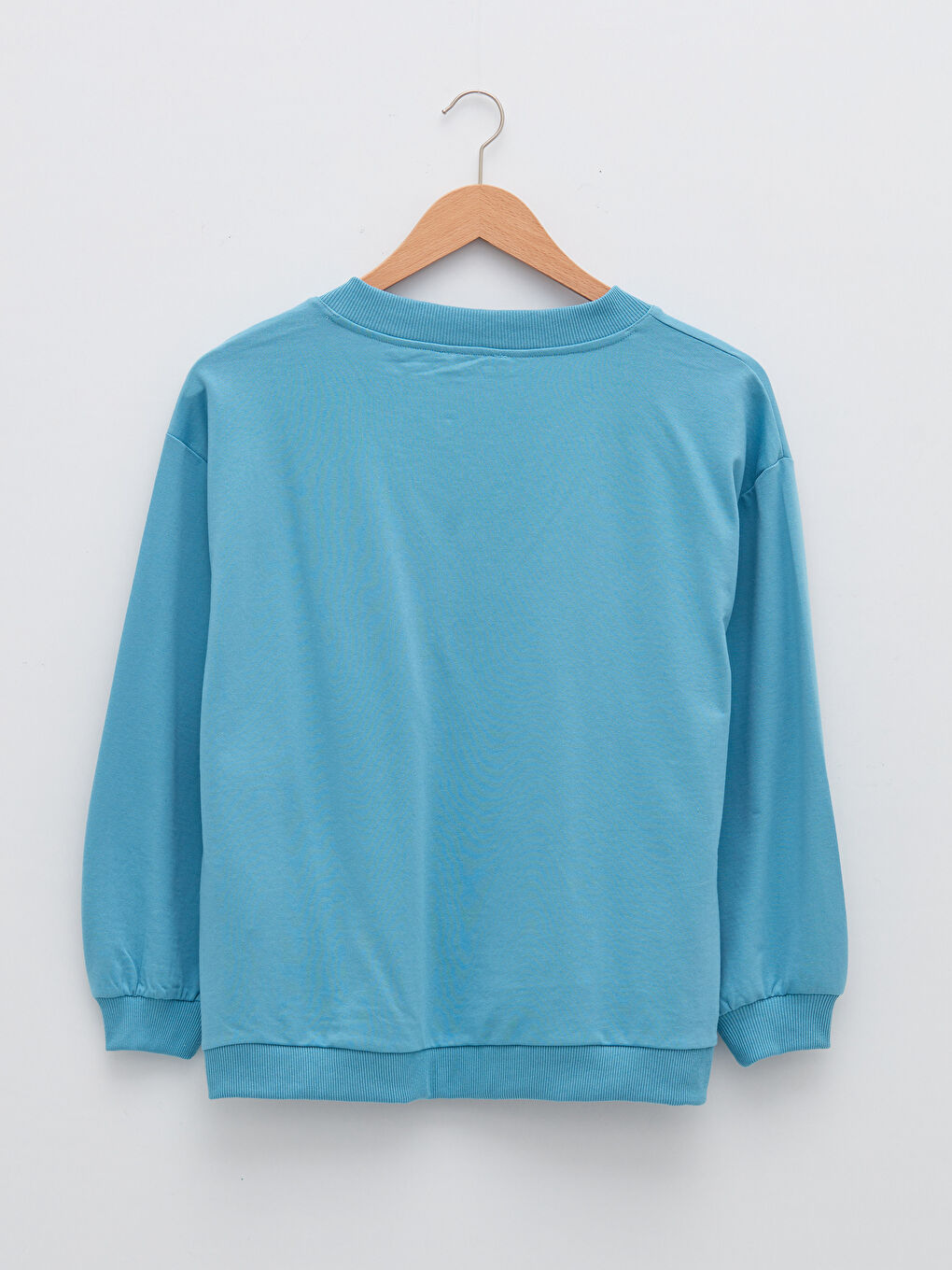 Plus Size V-Neck Straight Long Sleeve Women's Sweatshirt-9