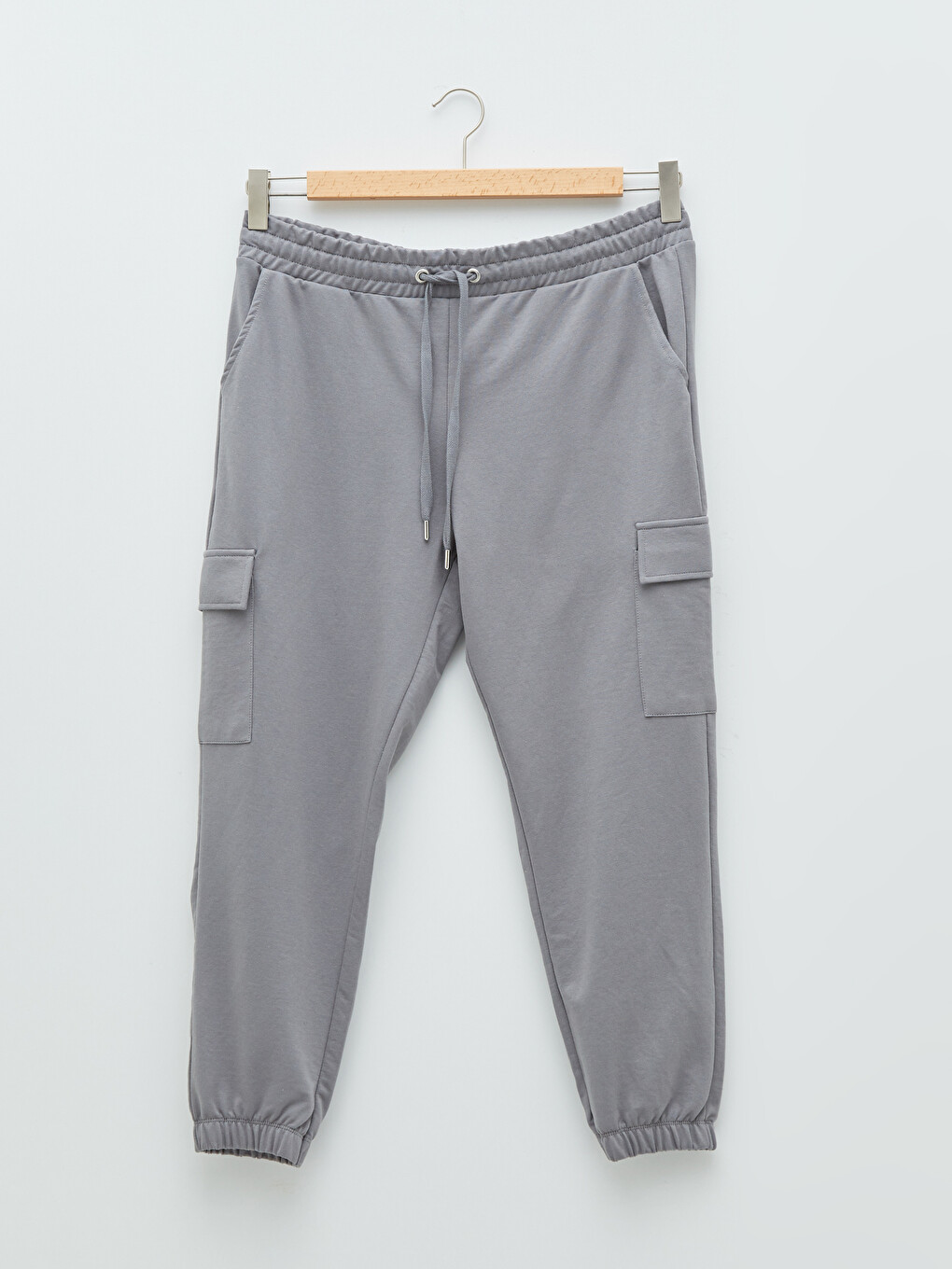 Plus Size Women's Elastic Waist Flat Pocket Detailed Jogger Sweatpants-5