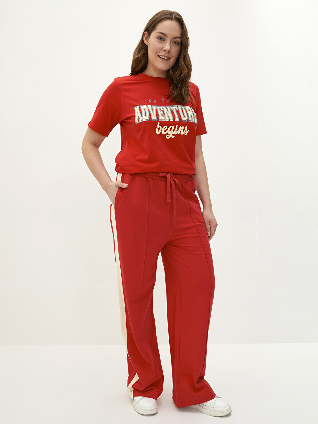 Žena CRVENA Trenirke-1