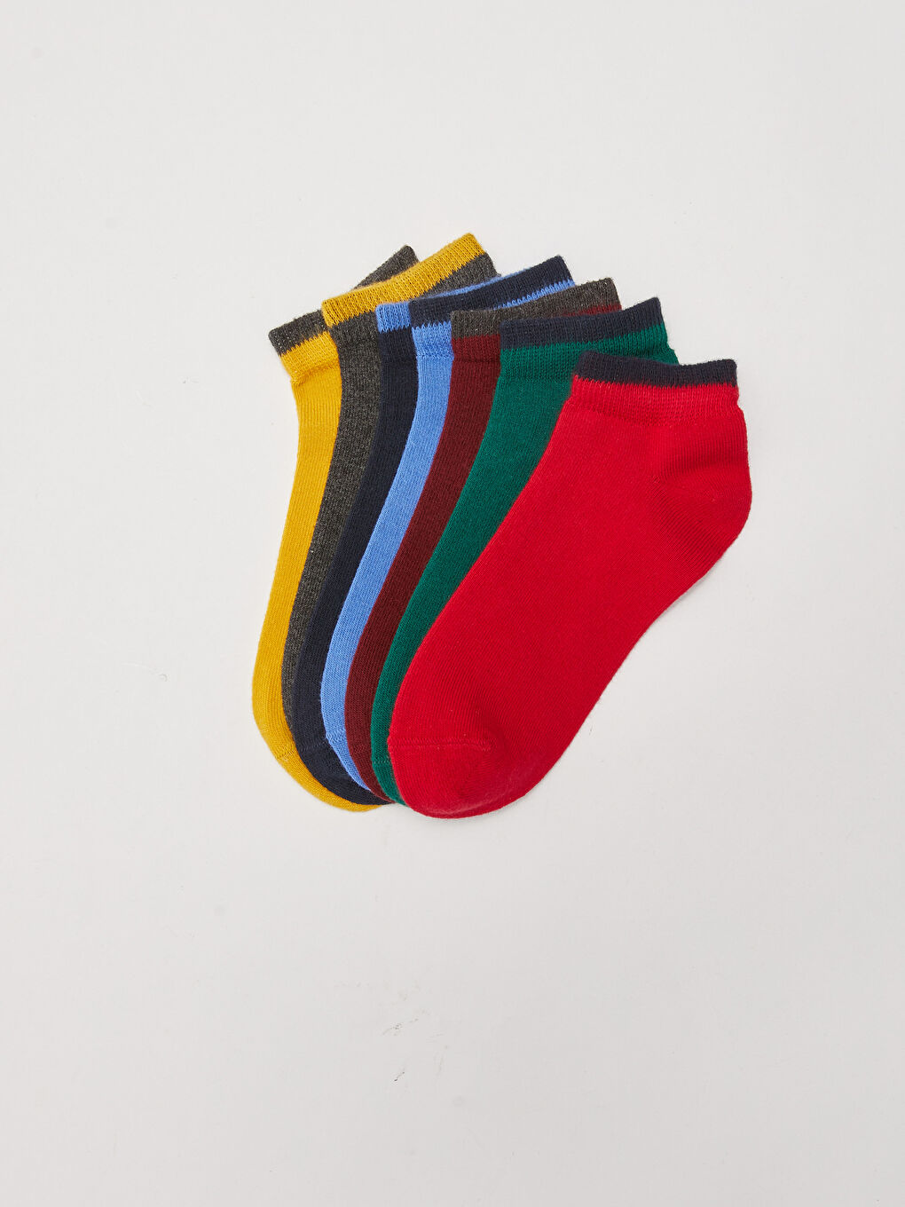 Basic Boys' Trainer Socks 7 Pack