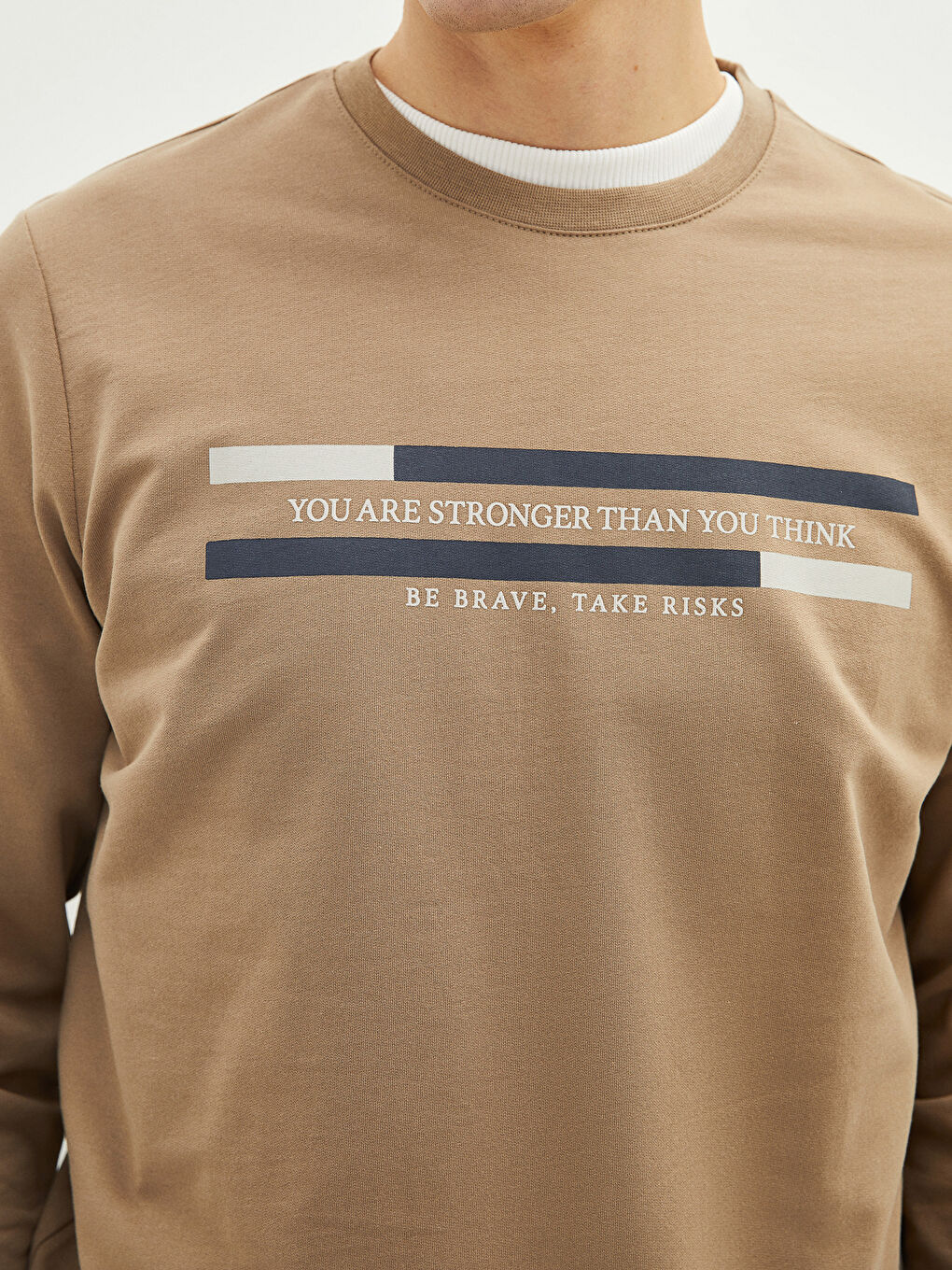 Crew Neck Long Sleeve Men's Sweatshirt-2