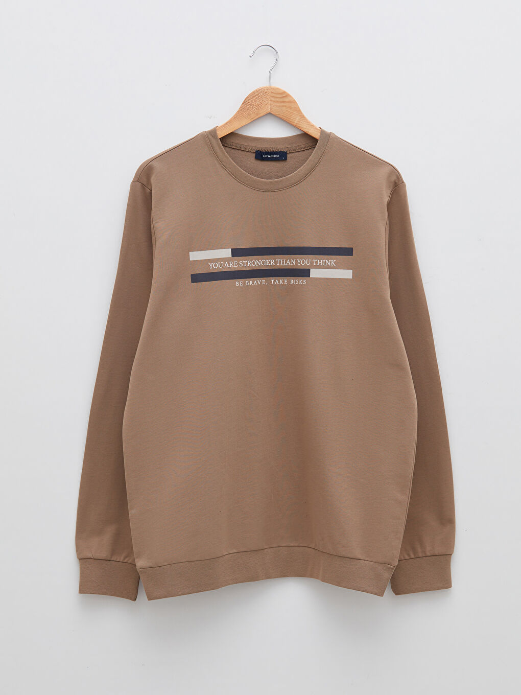 Crew Neck Long Sleeve Men's Sweatshirt-5
