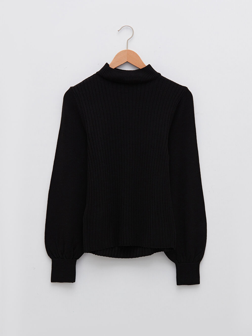 Әйелдерге арналған биік жағалы трикотаж жемпір-6