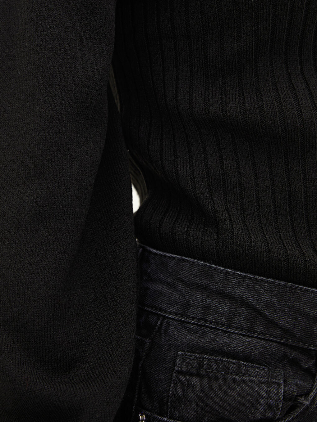 Әйелдерге арналған биік жағалы трикотаж жемпір-2