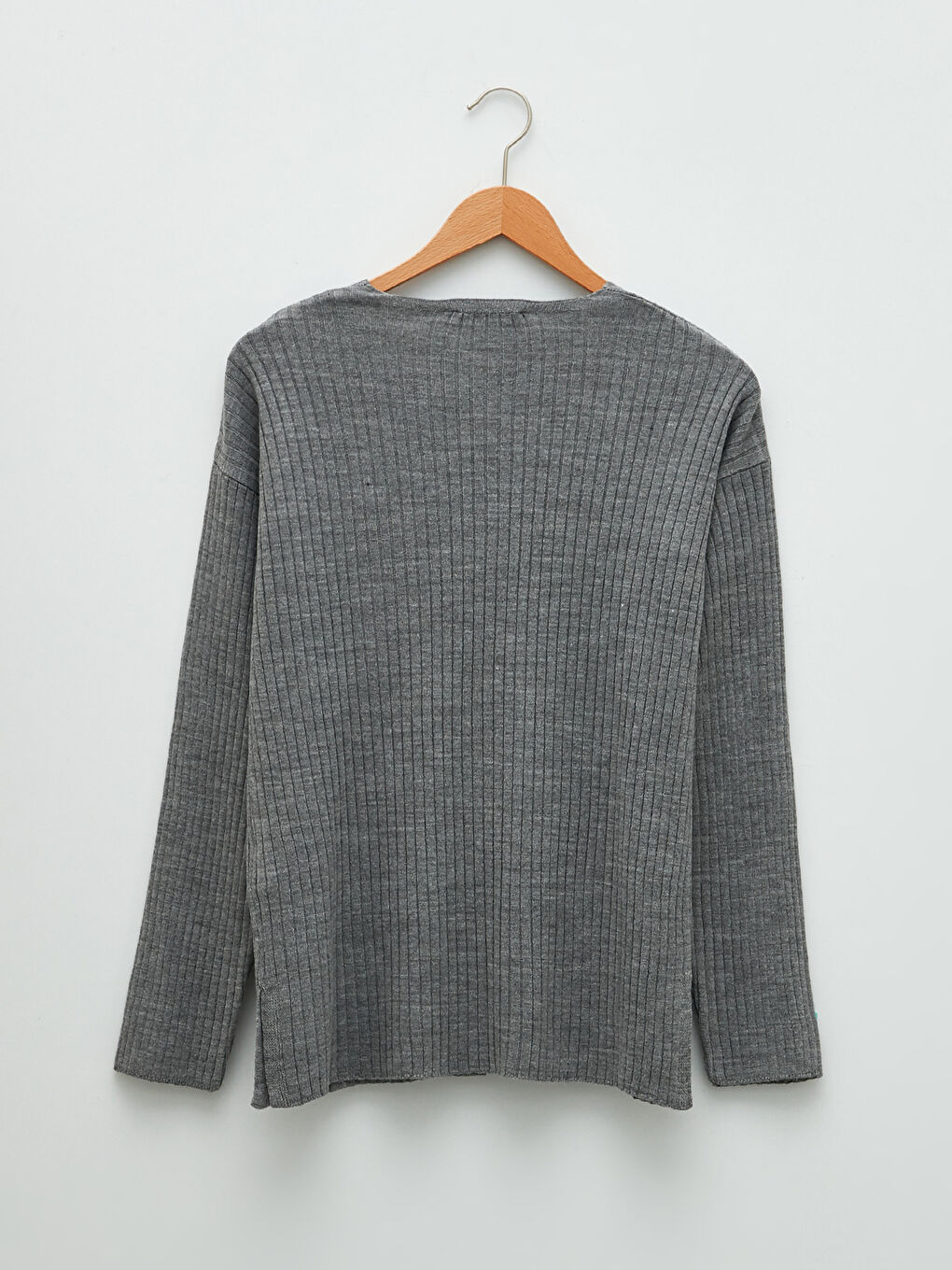 LCW Vision V Neck Plain Long Sleeve Women's Knitwear Sweater -W1JG63Z8-D5D