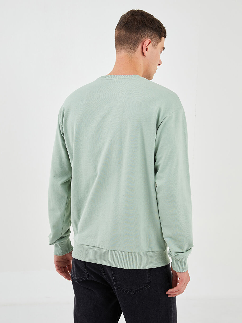 XSIDE Oversize Crew Neck Long Sleeve Printed Men's