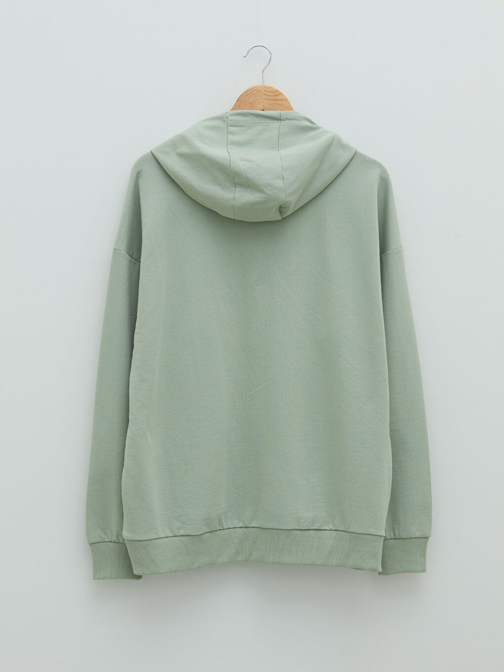 Hooded Long Sleeve Men's Thick Zip-Up Sweatshirt-6