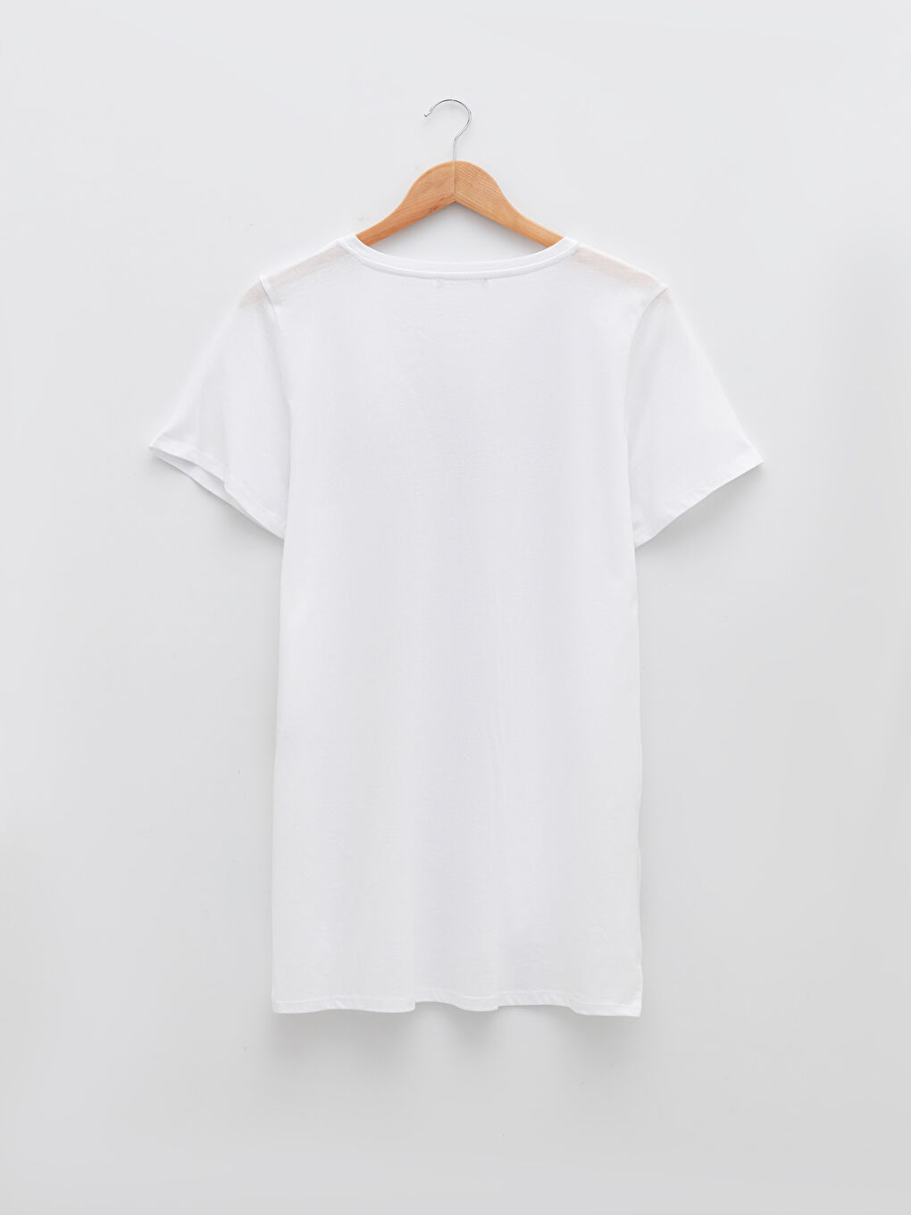 Grande Taille Tunique pour Femmes en Coton à Col Rond avec Slogan Imprimé et Manches Courtes-11